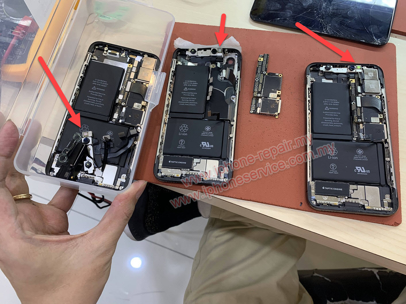 repair water damaged phone change motherboard